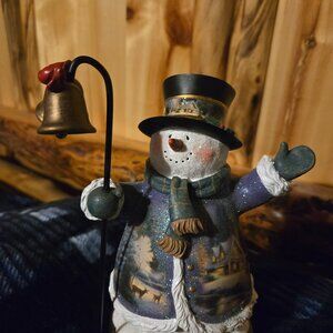 "Jingle Bells" Thomas Kinkade Winter Wonderland Snowman New